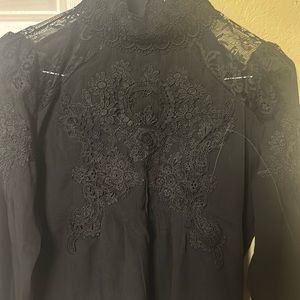 Beautiful laced black blouse